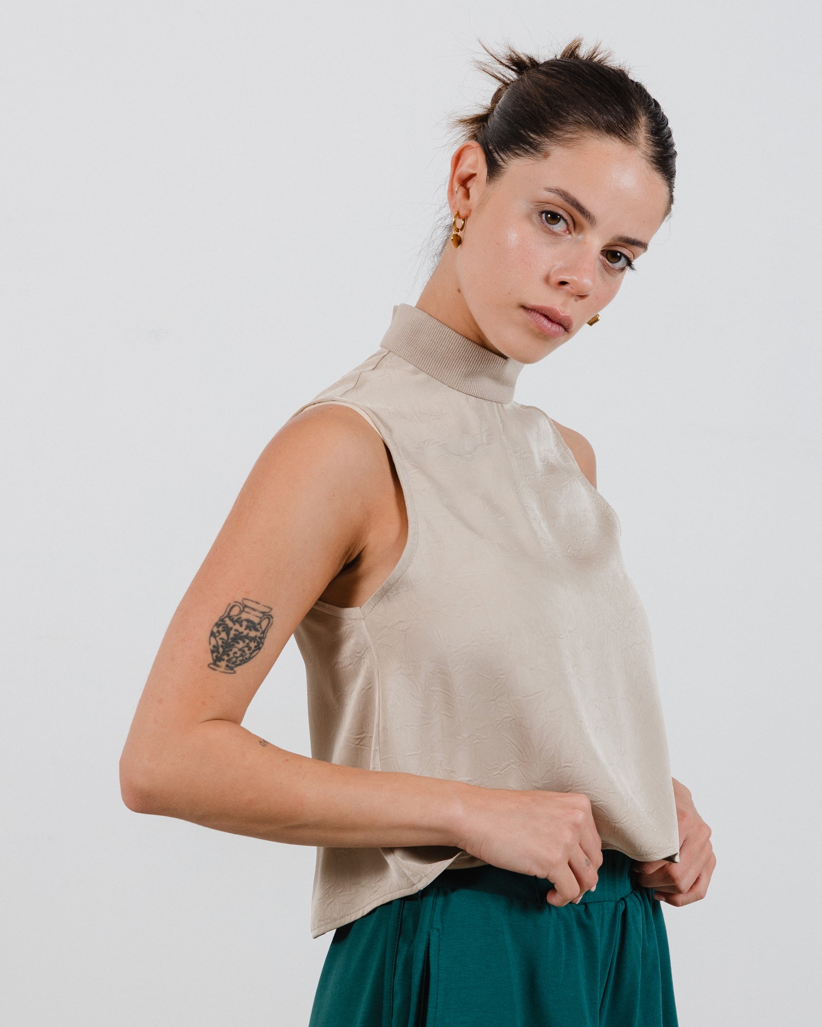 Helena Top Khaki