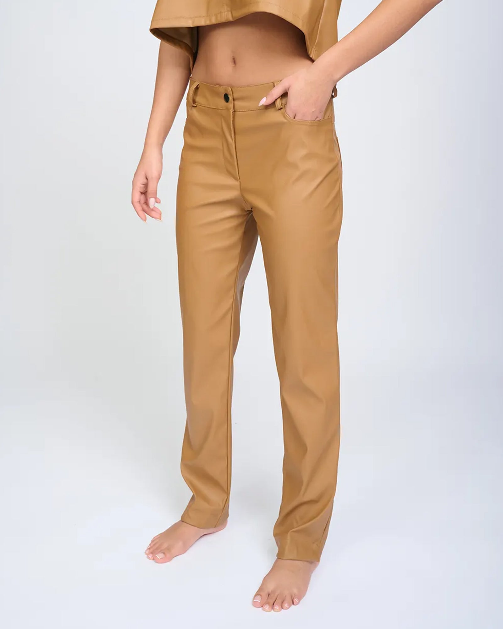 Ella Pants Camel Brown