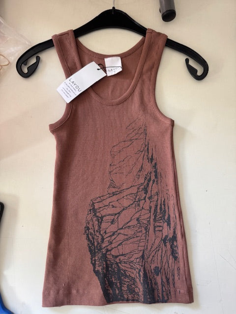 Safta Tank Top Rusty Pink SPECIAL EDITION - Layou Design by Shay Sobol