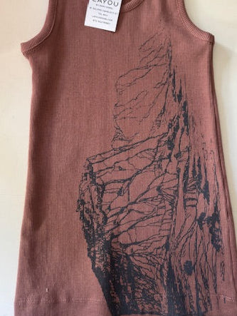 Safta Tank Top Rusty Pink SPECIAL EDITION - Layou Design by Shay Sobol