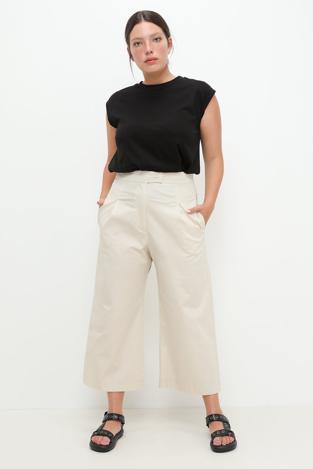 Nelly pants Cream - Layou Design by Shay Sobol