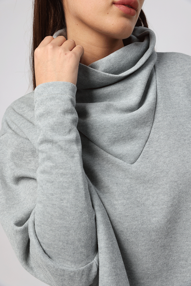 Combo Turtleneck Grey
