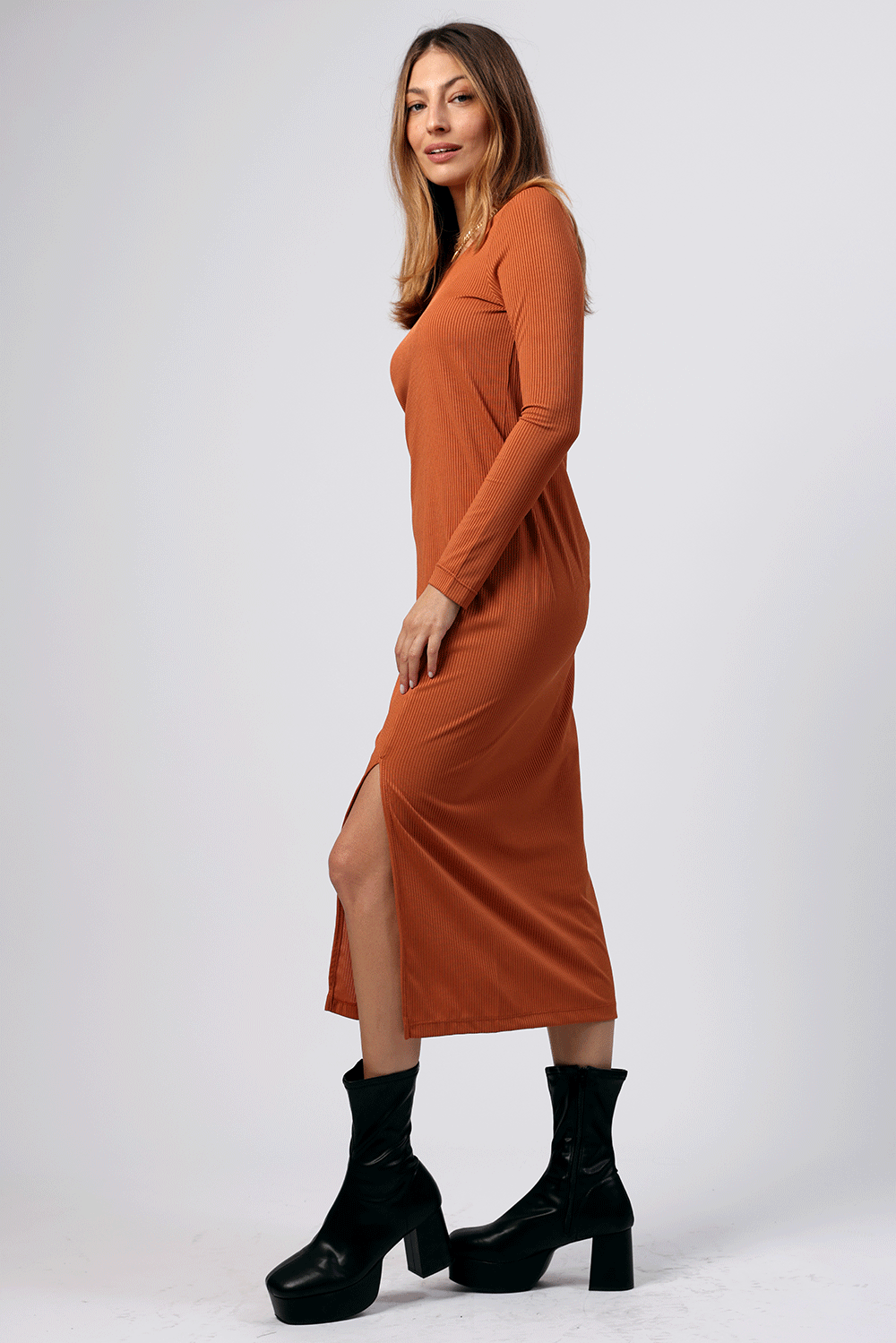 Electra Dress Brick