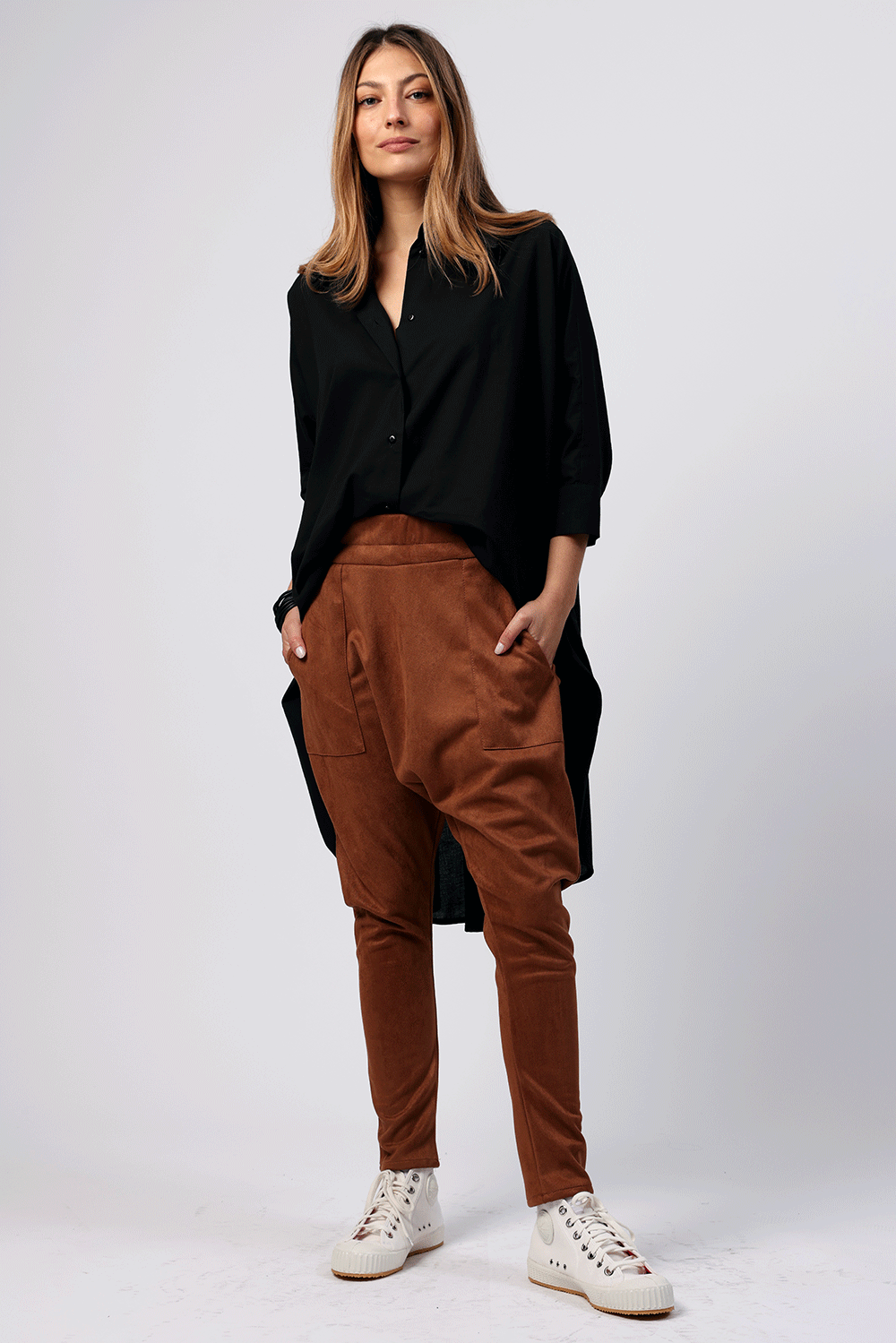 מכנסי פרנקי חום יד 2 מהארון של שי