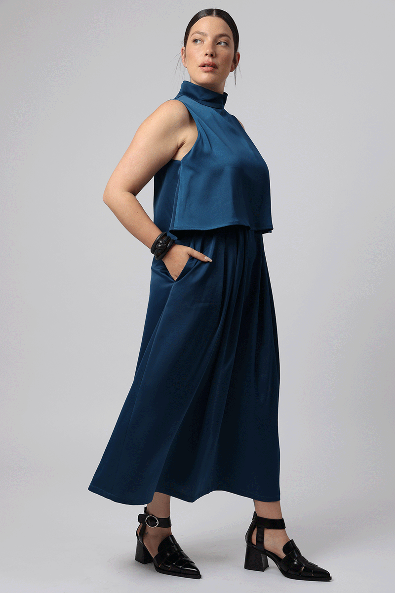 שמלת פקסטון כחולה