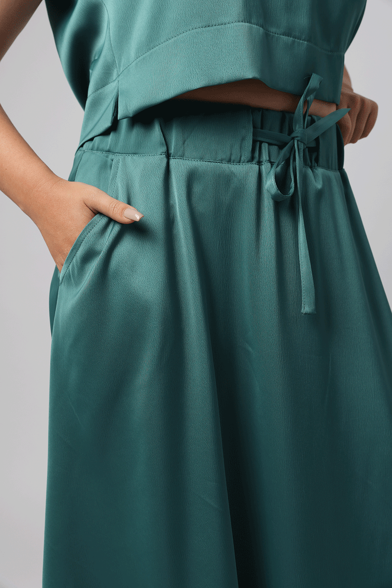 חצאית נליני ירוקה