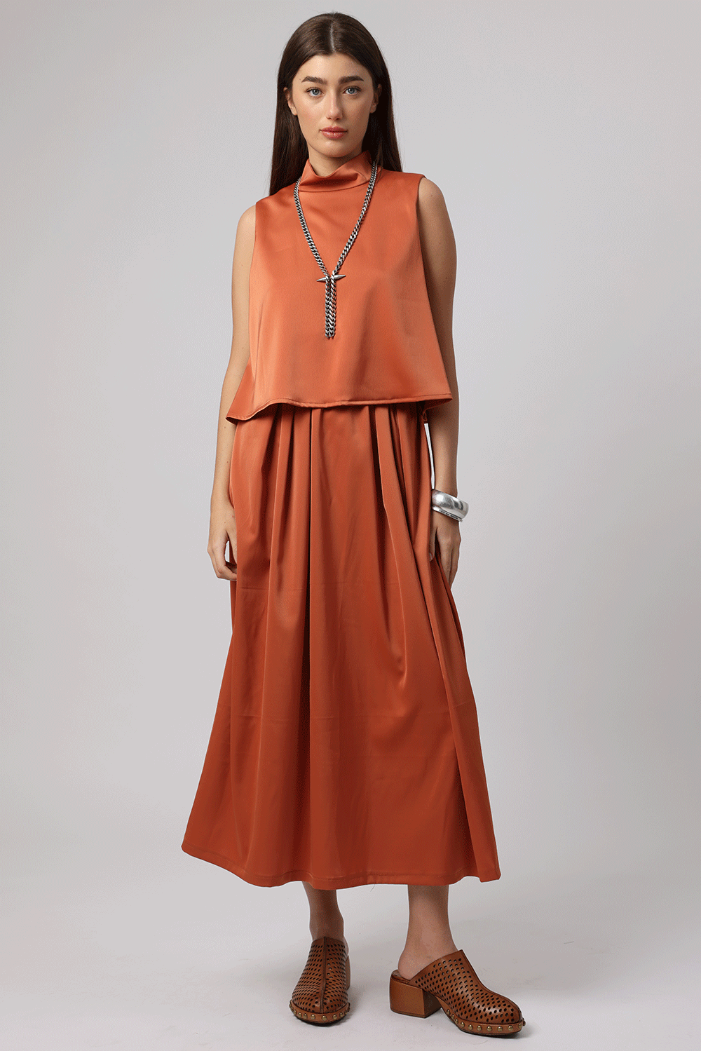 Paxton Dress Mandarin Orange